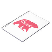 Carnet Ours de maman rose (Côté gauche)