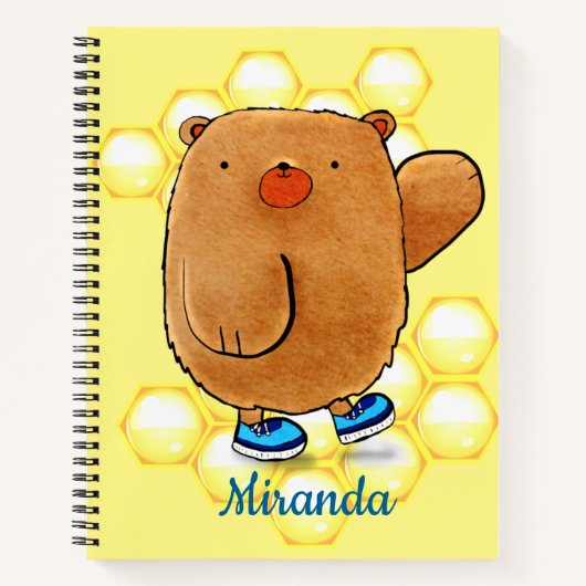 Carnet Ours de miel doux (Devant)