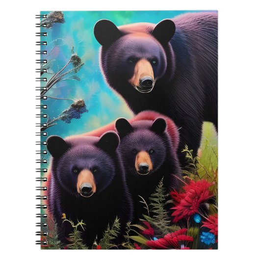 Carnet Ours de Momma et petits (Devant)