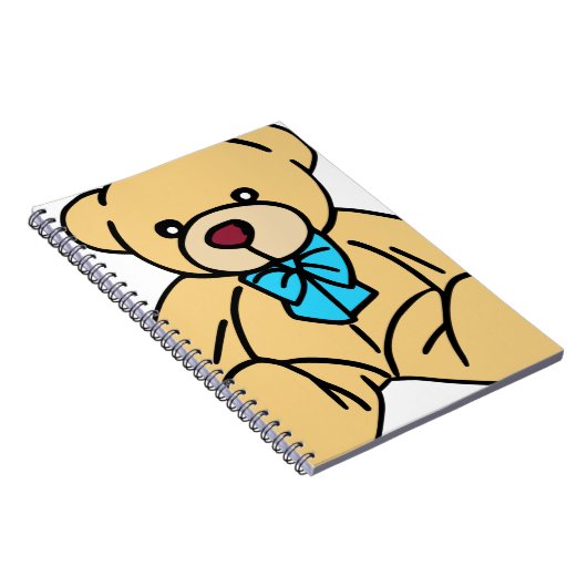 Carnet Ours de nounours traditionnel brun clair (Côté Droit)