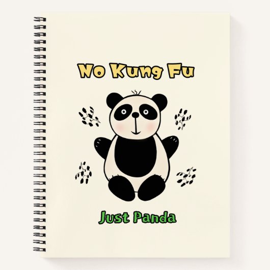 Carnet Ours de panda (Devant)