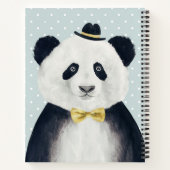 Carnet Ours de panda aquarelle (Dos)