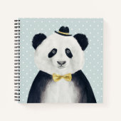 Carnet Ours de panda aquarelle (Devant)