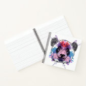 Carnet Ours de panda géométrique (Intérieur)
