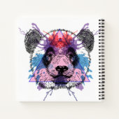 Carnet Ours de panda géométrique (Dos)