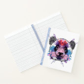 Carnet Ours de panda géométrique (Intérieur)