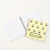 Carnet Ours de panda jaune (Intérieur)
