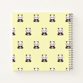 Carnet Ours de panda jaune (Dos)
