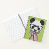 Carnet Ours de panda prêt pour l'hiver (Intérieur)
