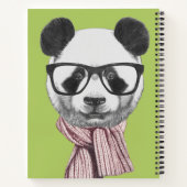 Carnet Ours de panda prêt pour l'hiver (Dos)