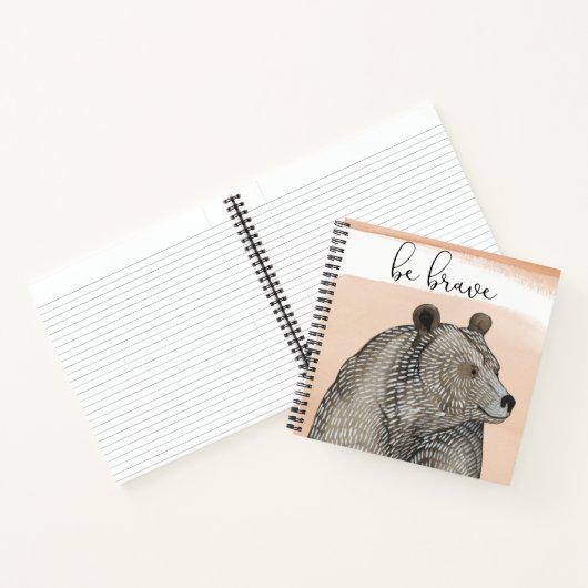 Carnet Ours des boudins | Soyez courageux (Intérieur)