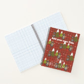 Carnet Ours d'hiver Blanc Noël Rouge Buffle Plaid (Intérieur)