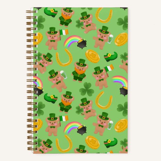 Carnet Ours en peluche de la Saint-Patrick (Recto)