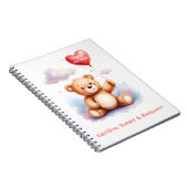 Carnet Ours en peluche maman à l'aquarelle  (Côté Droit)