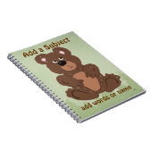 Carnet Ours en peluche O1 (Côté Droit)