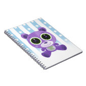Carnet Ours en peluche - oeil étoilé pourpre (Côté Droit)