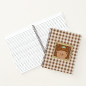 Carnet Ours en peluche regardant par une fenêtre (Intérieur)