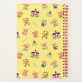 Carnet Ours en peluche retour à l'école jaune (Verso)