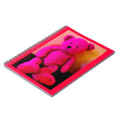 Carnet Ours en peluche rose (Côté gauche)