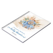 Carnet Ours en peluche tropicale pampas herbe eucalyptus  (Côté gauche)