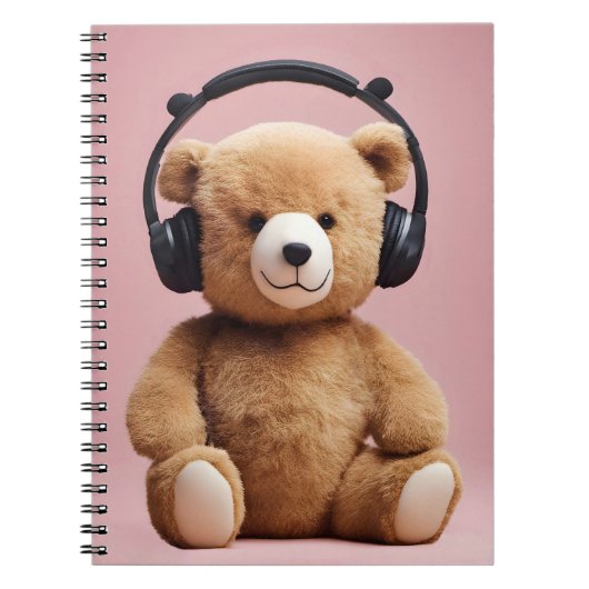 Carnet Ours En Teddy Avec Casque (Devant)