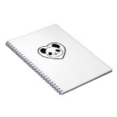 Carnet Ours Et Coeur De Panda En Caoutchouc (Côté Droit)