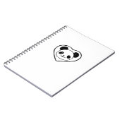 Carnet Ours Et Coeur De Panda En Caoutchouc (Côté gauche)