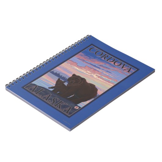 Carnet Ours et cub - Cordova, Alaska (Côté gauche)
