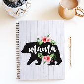 Carnet Ours Floral Rustique