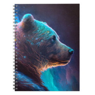 Carnet Ours Gizzly Portrait animal Peinture Faune