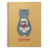 Carnet Ours gris mou (Devant)