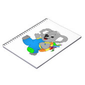 Carnet Ours Koala avec sac à dos (Côté gauche)