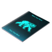 Carnet Ours kodiak bleu (Côté gauche)