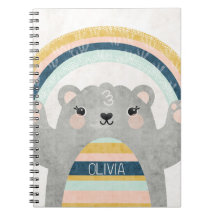 Ours magique mignon avec arc-en-ciel coloré textur