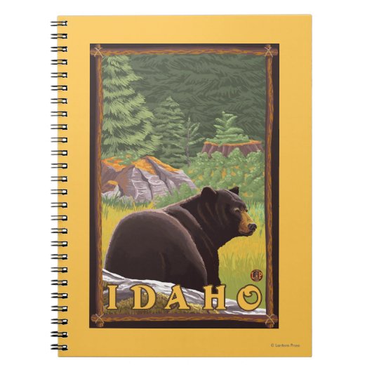 Carnet Ours noir en forêt - Idaho (Devant)