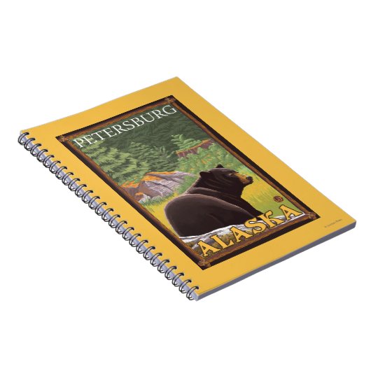Carnet Ours noir en forêt - Petersburg, Alaska (Côté Droit)