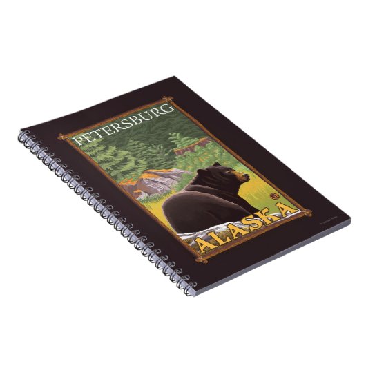 Carnet Ours noir en forêt - Petersburg, Alaska (Côté Droit)