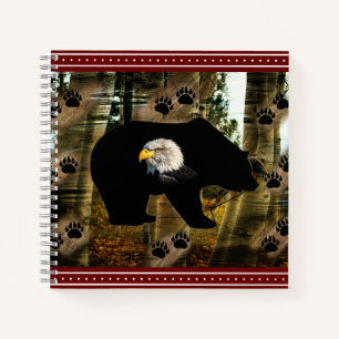 Carnet Ours Noir Ourson Ourson Ourson Ours Empreintes de