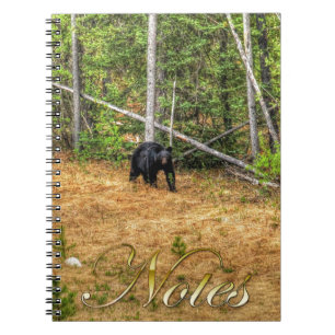 Carnet Ours Noir Sauvage & Yukon Forest Photo Art