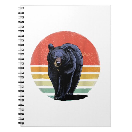 Carnet Ours noir Vintage (Devant)