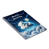 Carnet Ours nuages dormir lune rêve animal (Côté Droit)