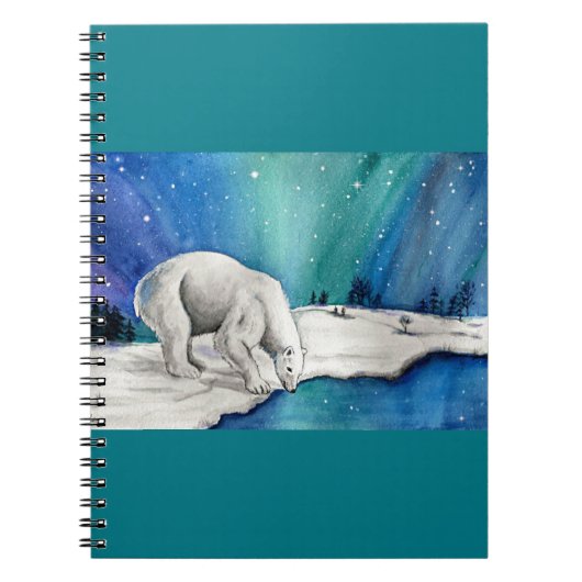 Carnet Ours polaire auroral (Devant)