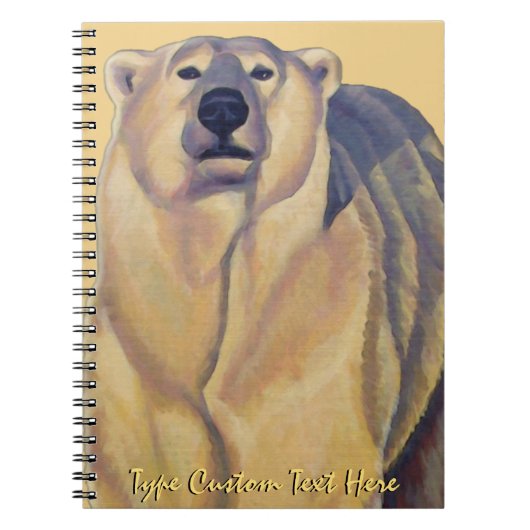 Carnet Ours Polaire Carnet d'art Ours Personnalisé (Devant)