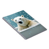 Carnet Ours Polaire Dans La Baignoire À Bulles (Côté Droit)