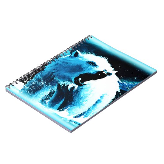 Carnet "Ours Polaire En Colère" Belle Peinture. Commandez (Côté gauche)