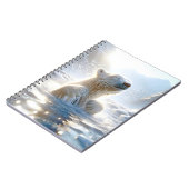 Carnet Ours Polaire S'Éclaboussant Dans L'Eau Arctique (Côté gauche)