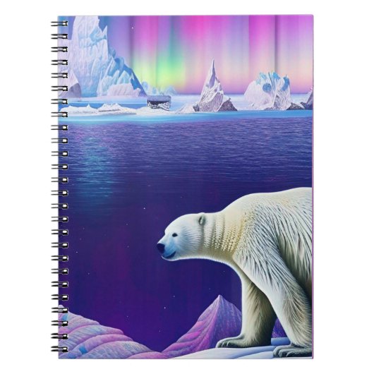 Carnet Ours polaire sur glace (Devant)