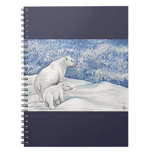 Carnet Ours polaires de neige (Devant)