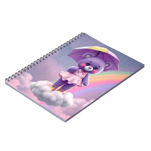 Carnet Ours rare ~ Violet (Côté gauche)