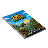 Carnet Ours, Rétro Pixel Art 8-Bit (Côté Droit)